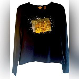 🔥🔥🔥Harley Davidson, Embellished, “Enthusiasts” Top.